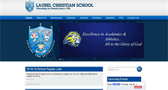 Desktop Screenshot of laurelchristian.org